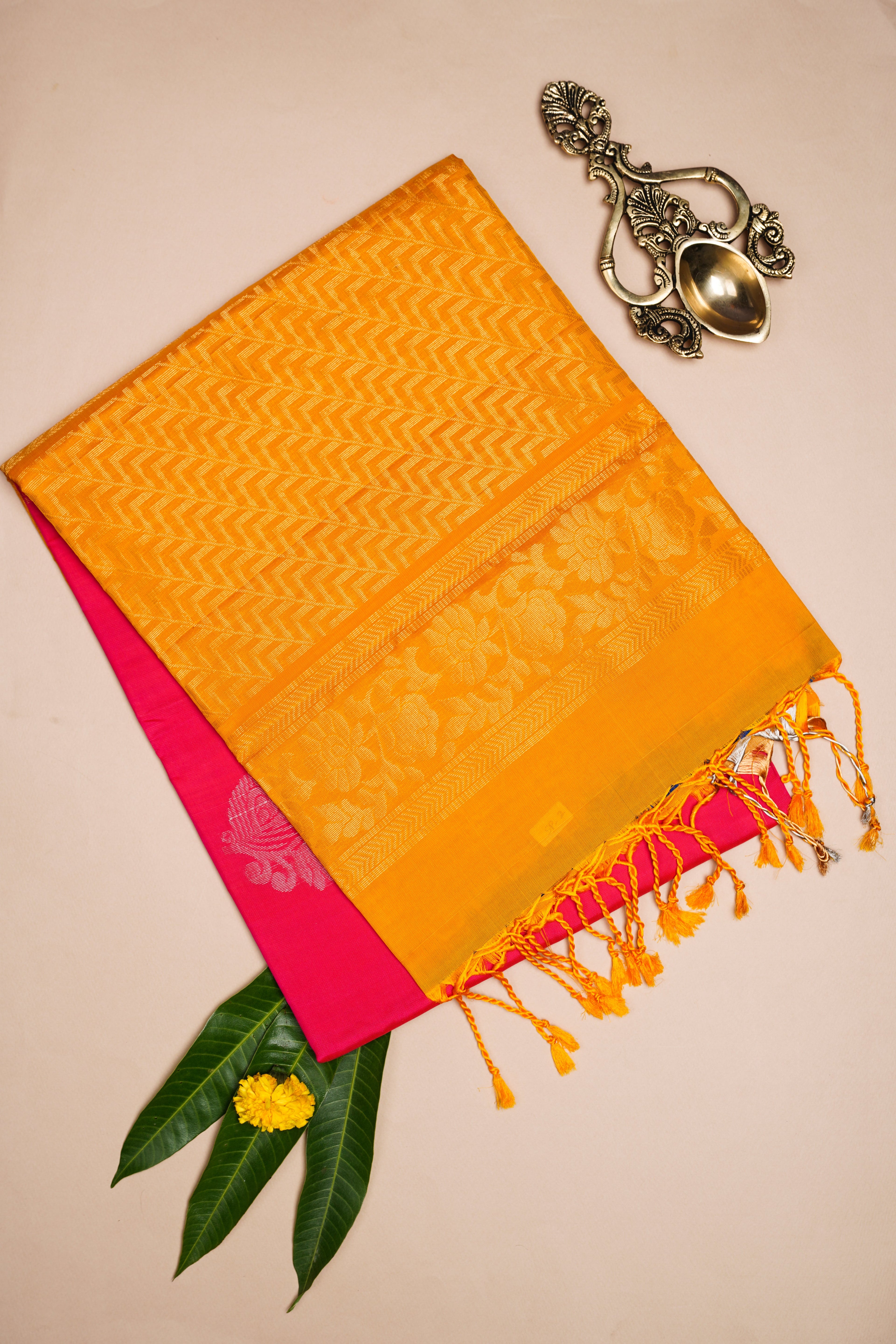 Candy Pink soft silk saree